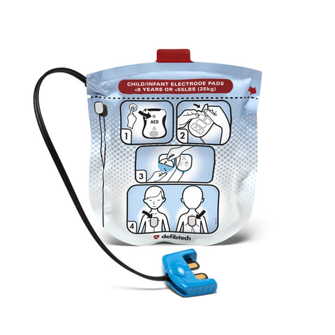 Defibtech Lifeline VIEW/ECG AED Pediatric Defibrillation Electrode Pads