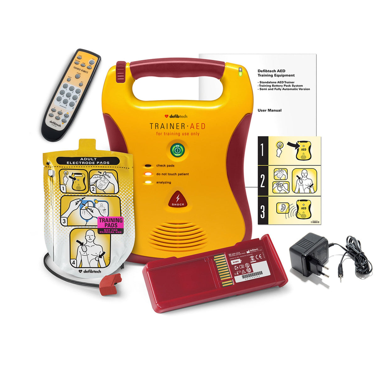 Defibtech LIFELINE Training AED Package – AED First Response
